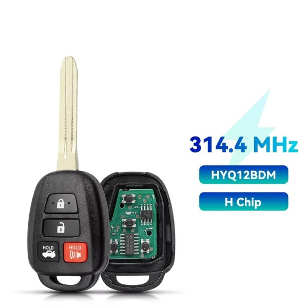 2014-2018 Toyota Camry / 4-Button Remote Head Key / HYQ12BDM (H Chip) (AFTERMARKET)